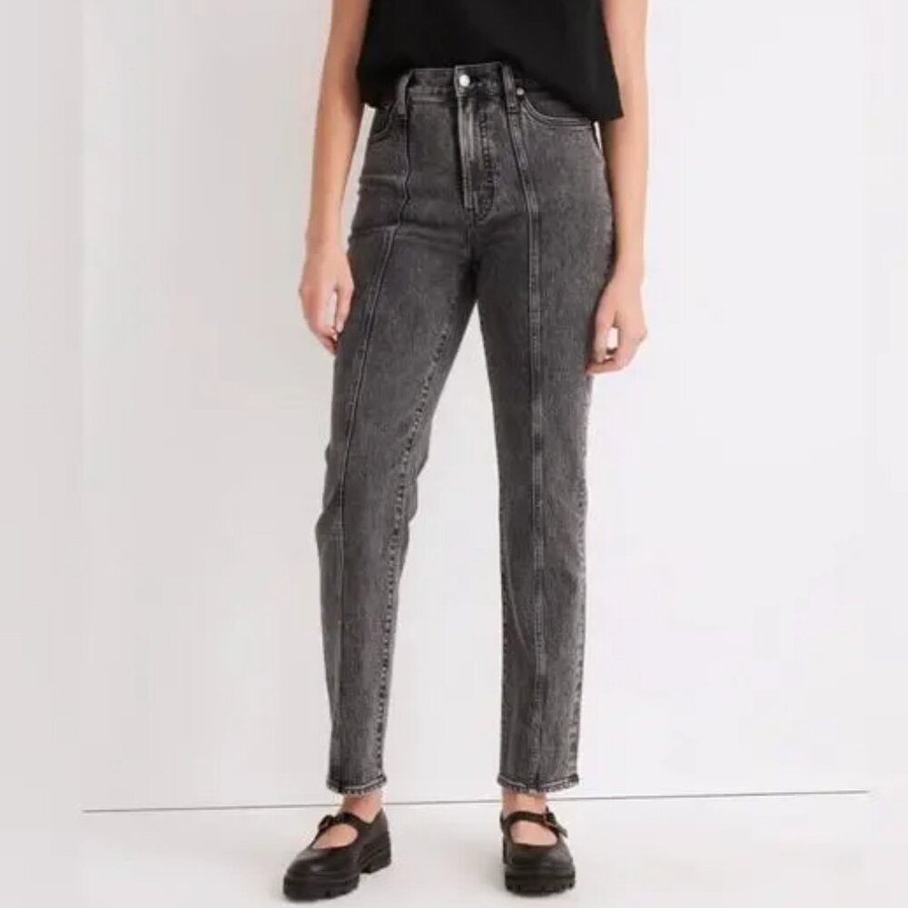 Madewell Perfect Vintage Straight Jean Size 27 Meaford Wash Seamed Edition NG229